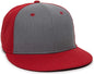 OC Sports CAGE25 Flexible Fitting Cap - Graphite Red Red - Dark Gray Red / 6 3/8’’ - 6 3/4’’