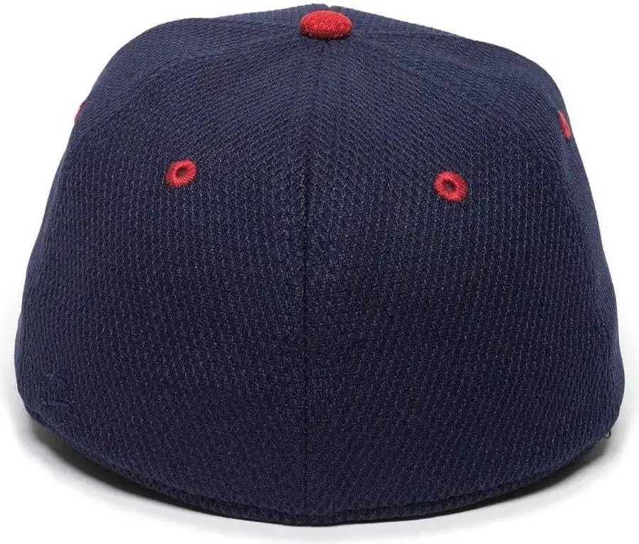 OC Sports CAGE25 Flexible Fitting Cap - Navy Red