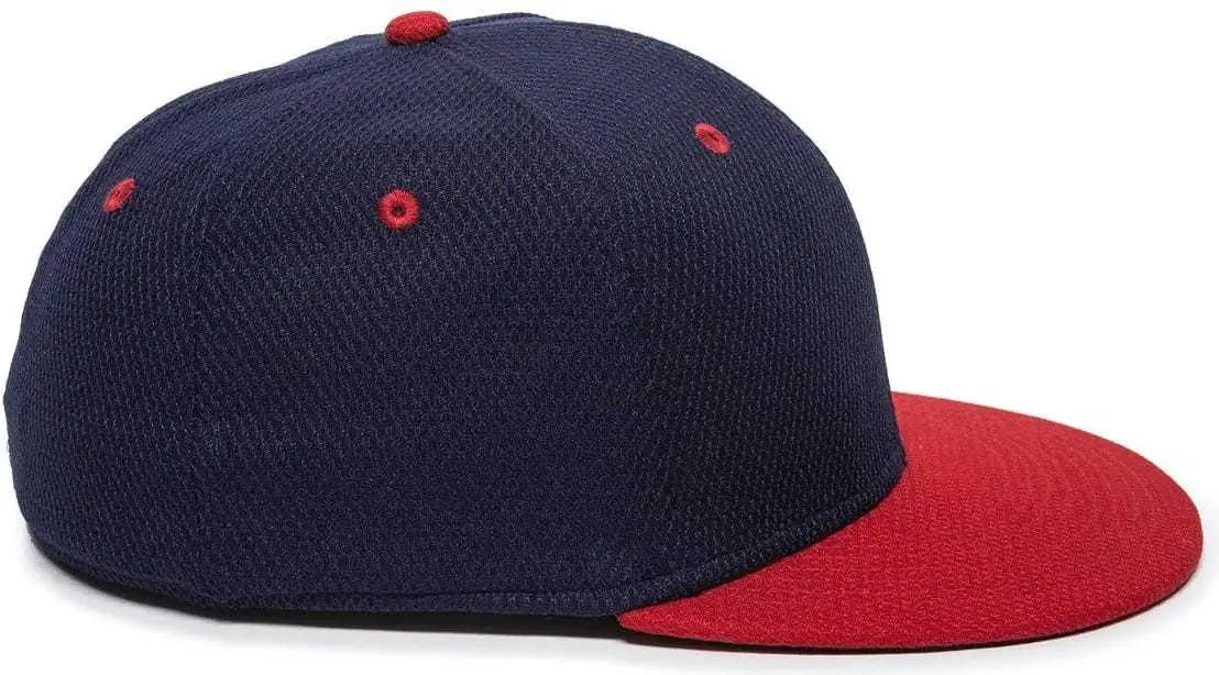 OC Sports CAGE25 Flexible Fitting Cap - Navy Red