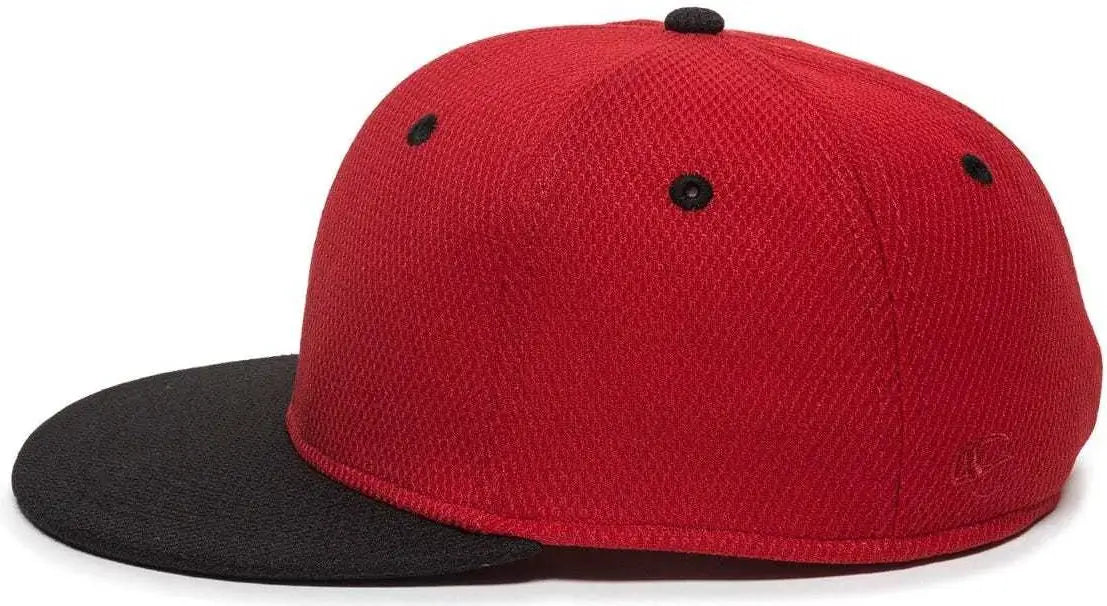 OC Sports CAGE25 Flexible Fitting Cap - Red Black