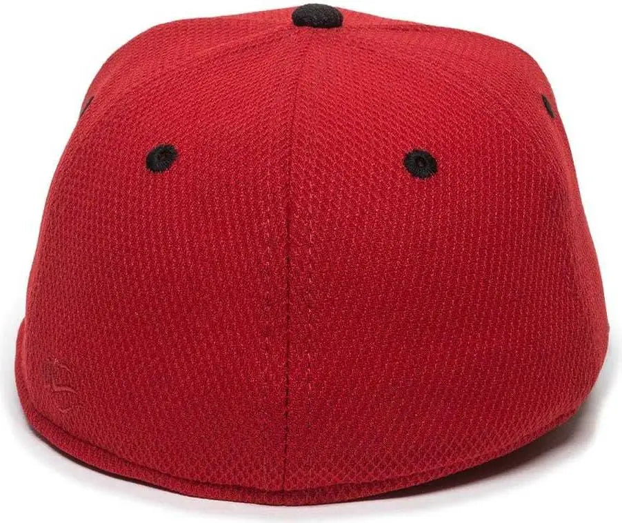 OC Sports CAGE25 Flexible Fitting Cap - Red Black