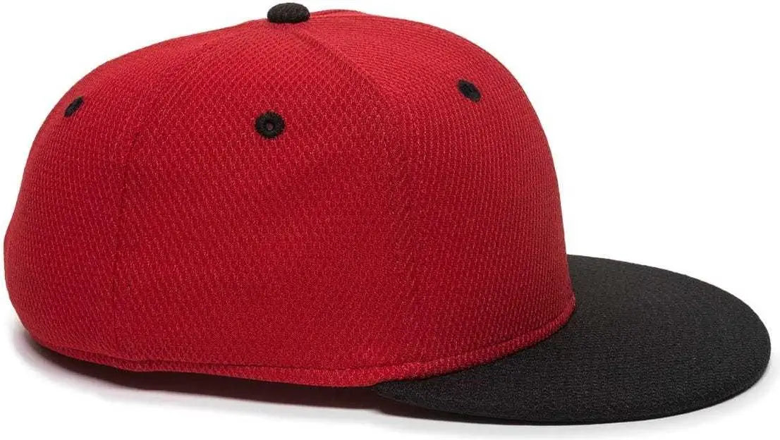 OC Sports CAGE25 Flexible Fitting Cap - Red Black