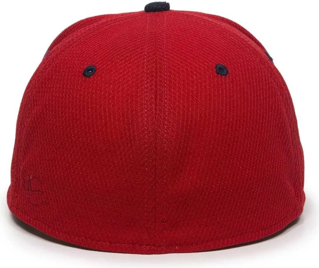 OC Sports CAGE25 Flexible Fitting Cap - Red Navy