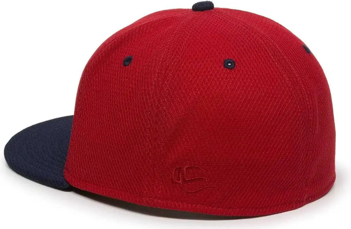 OC Sports CAGE25 Flexible Fitting Cap - Red Navy