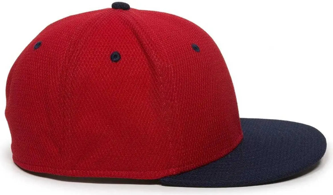 OC Sports CAGE25 Flexible Fitting Cap - Red Navy