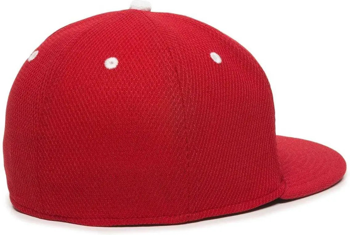 OC Sports CAGE25 Flexible Fitting Cap - Red White