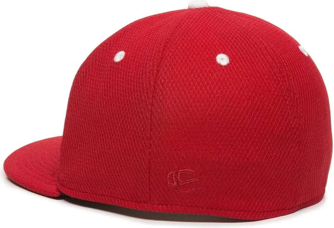 OC Sports CAGE25 Flexible Fitting Cap - Red White