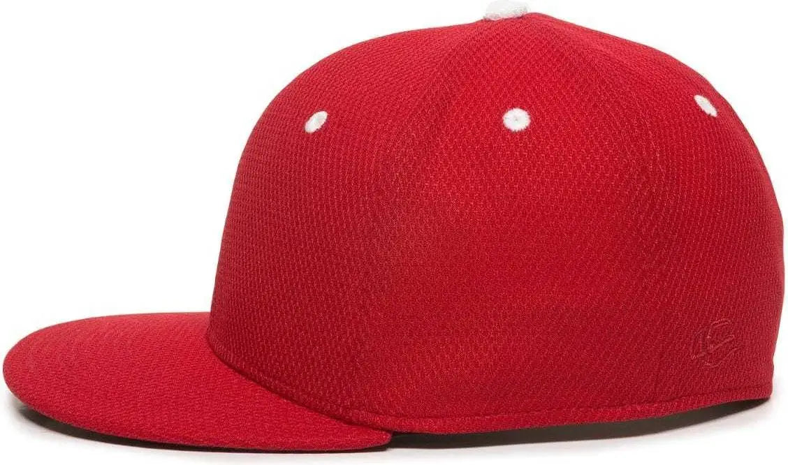 OC Sports CAGE25 Flexible Fitting Cap - Red White
