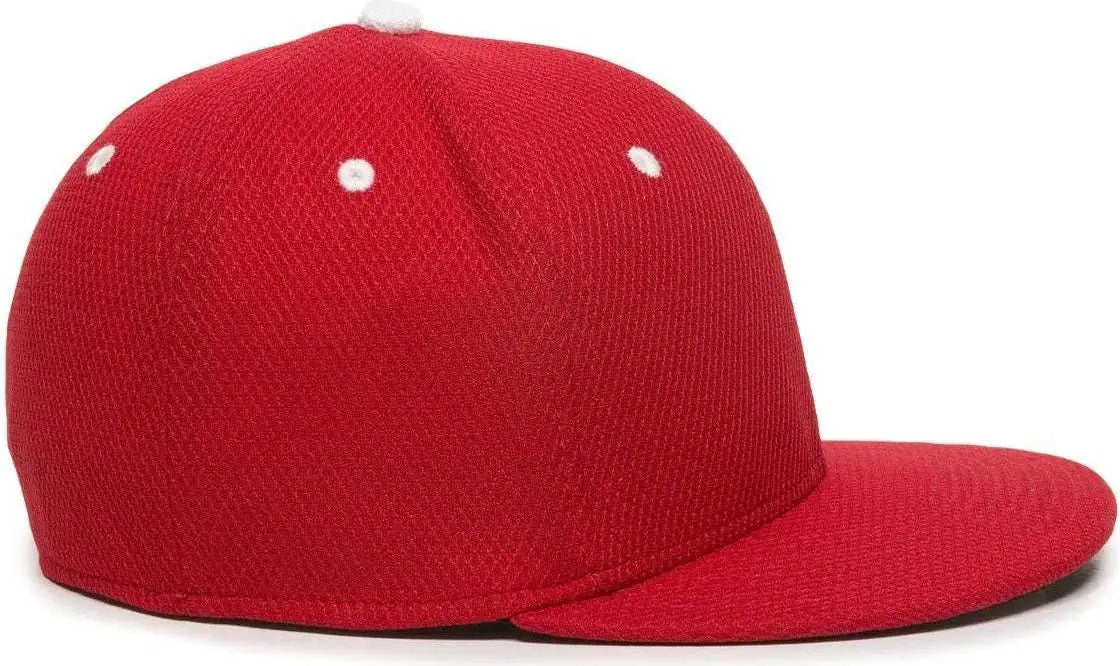 OC Sports CAGE25 Flexible Fitting Cap - Red White