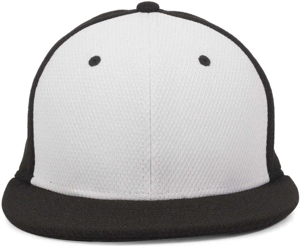 OC Sports CAGE25 Flexible Fitting Cap - White Black Black