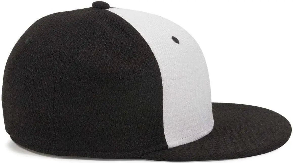 OC Sports CAGE25 Flexible Fitting Cap - White Black Black