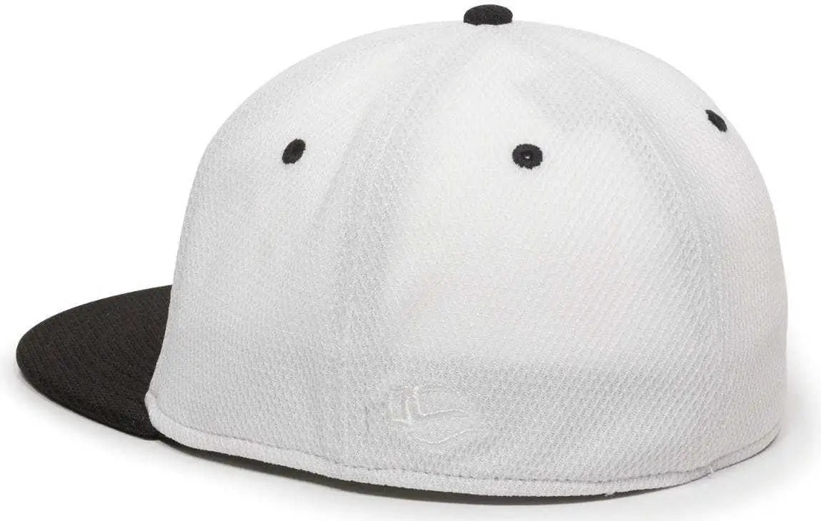 OC Sports CAGE25 Flexible Fitting Cap - White Black