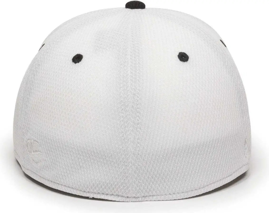 OC Sports CAGE25 Flexible Fitting Cap - White Black