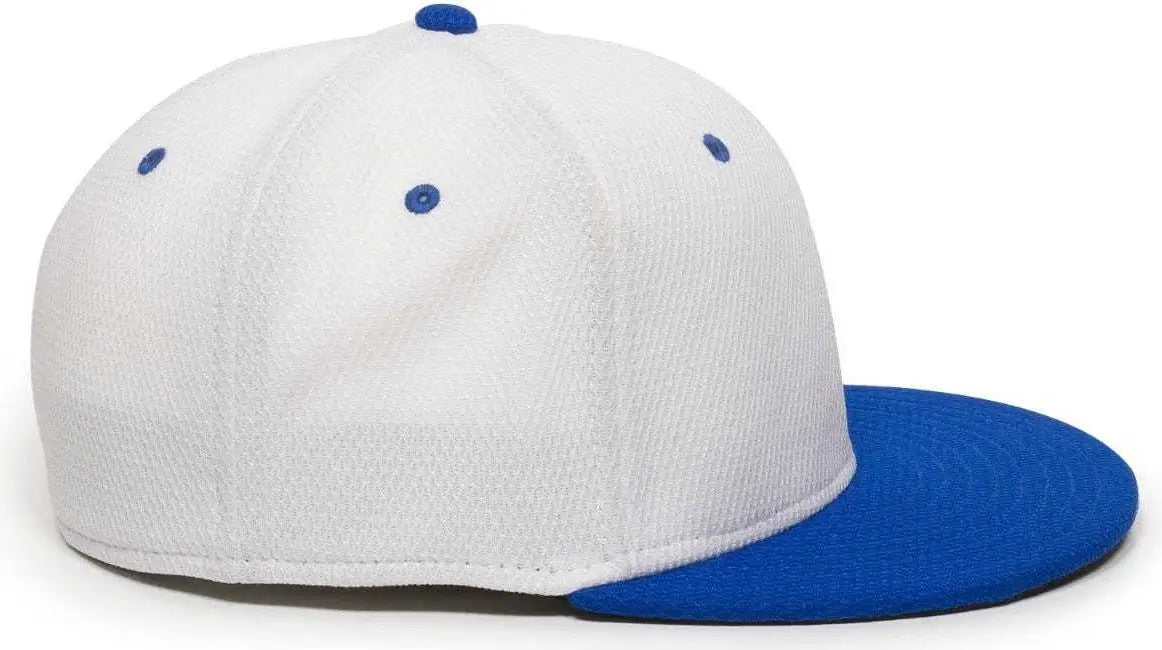 OC Sports CAGE25 Flexible Fitting Cap - White Royal