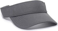 OC Sports CAGE75 Visor - Charcoal - Dark Gray / 6 7/8’’ - 7 1/2’’