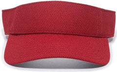 OC Sports CAGE75 Visor - Red - Red / 6 7/8’’ - 7 1/2’’