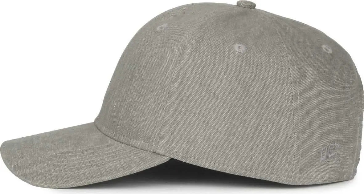 OC Sports CANV-111SB Cotton Canvas Cap - Light Gray - Gray / OSFM