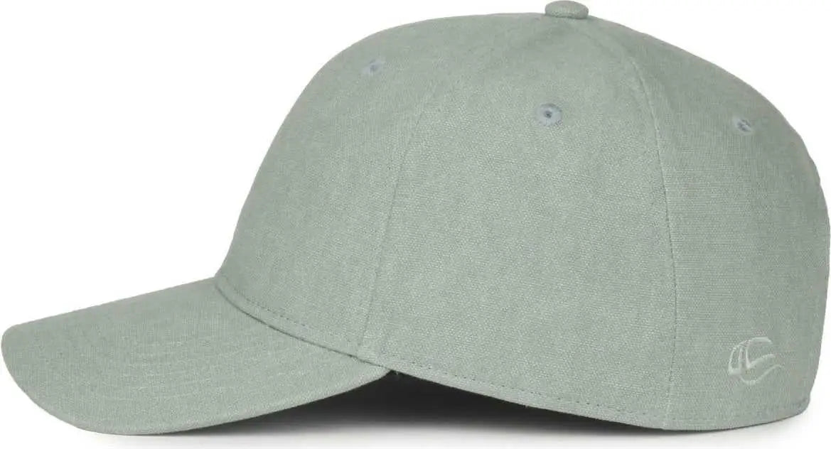OC Sports CANV-111SB Cotton Canvas Cap - Light Sage - Sage / OSFM
