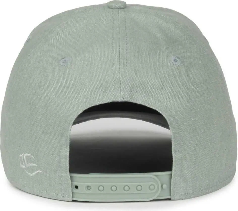 OC Sports CANV-111SB Cotton Canvas Cap - Light Sage - Sage / OSFM