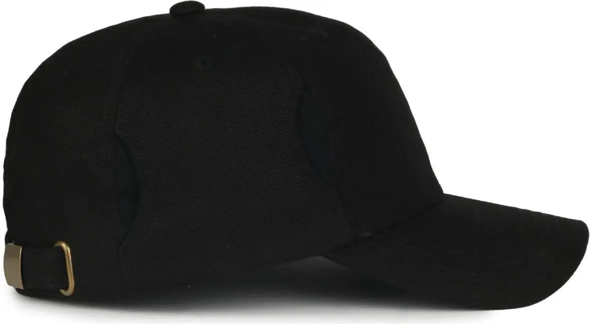 OC Sports CARG100 Cap with Temple Side Pockets - Black - Black / OSFM