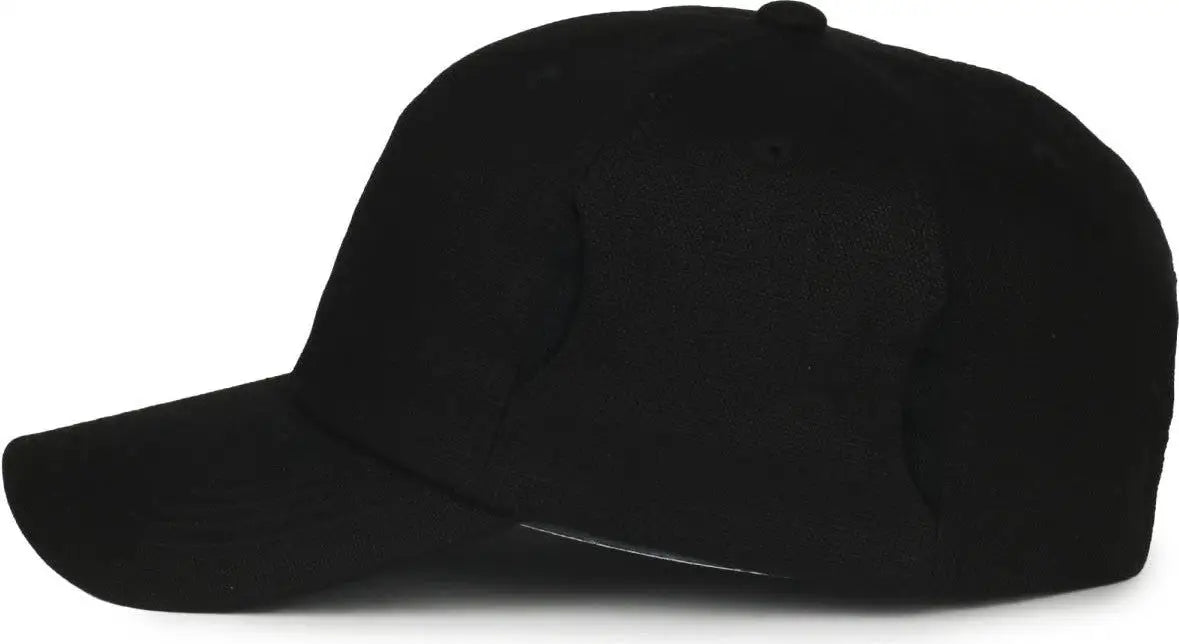 OC Sports CARG100 Cap with Temple Side Pockets - Black - Black / OSFM