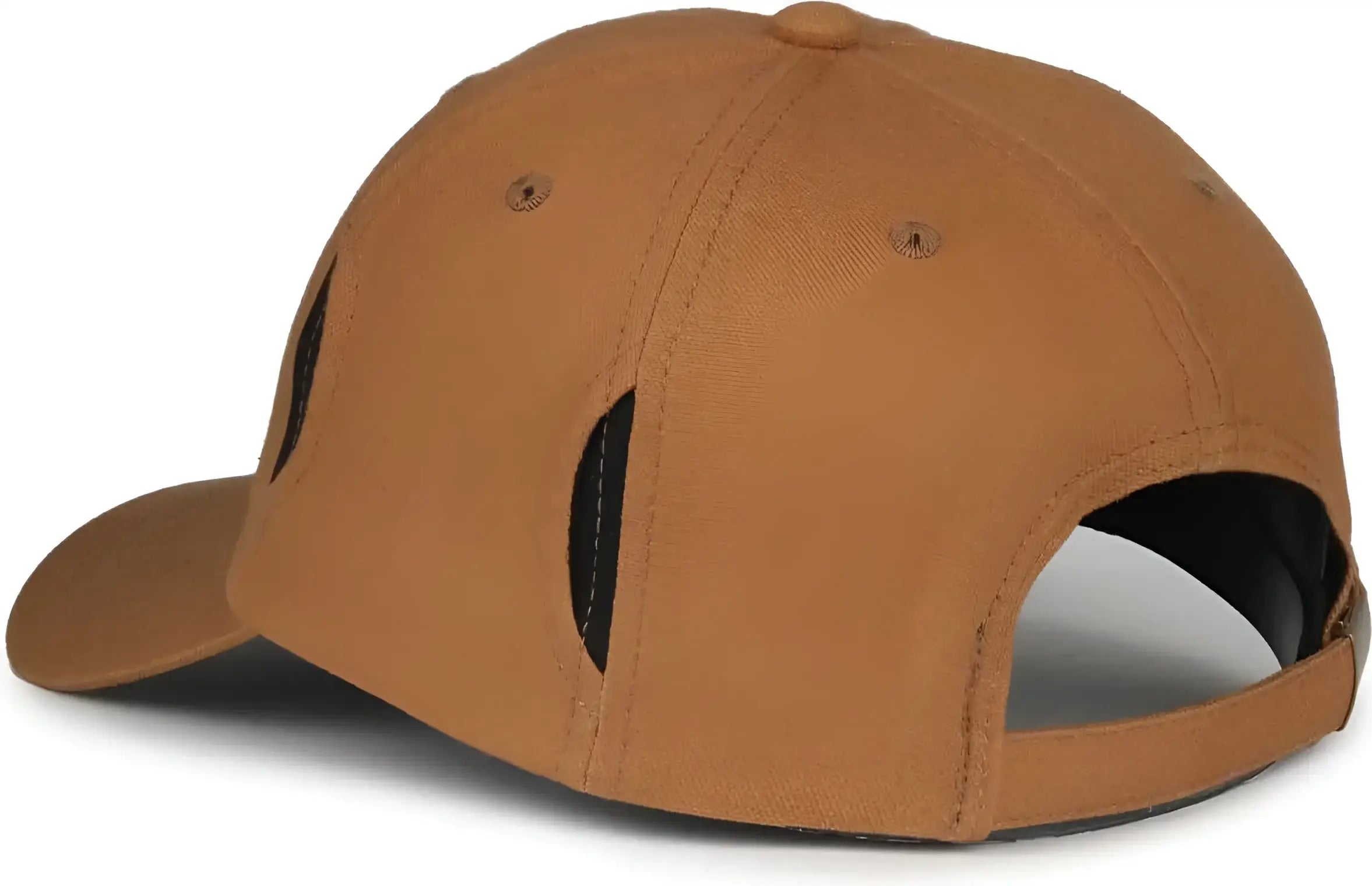 OC Sports CARG100 Cap with Temple Side Pockets - Brown - Brown / OSFM