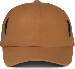 OC Sports CARG100 Cap with Temple Side Pockets - Brown - Brown / OSFM