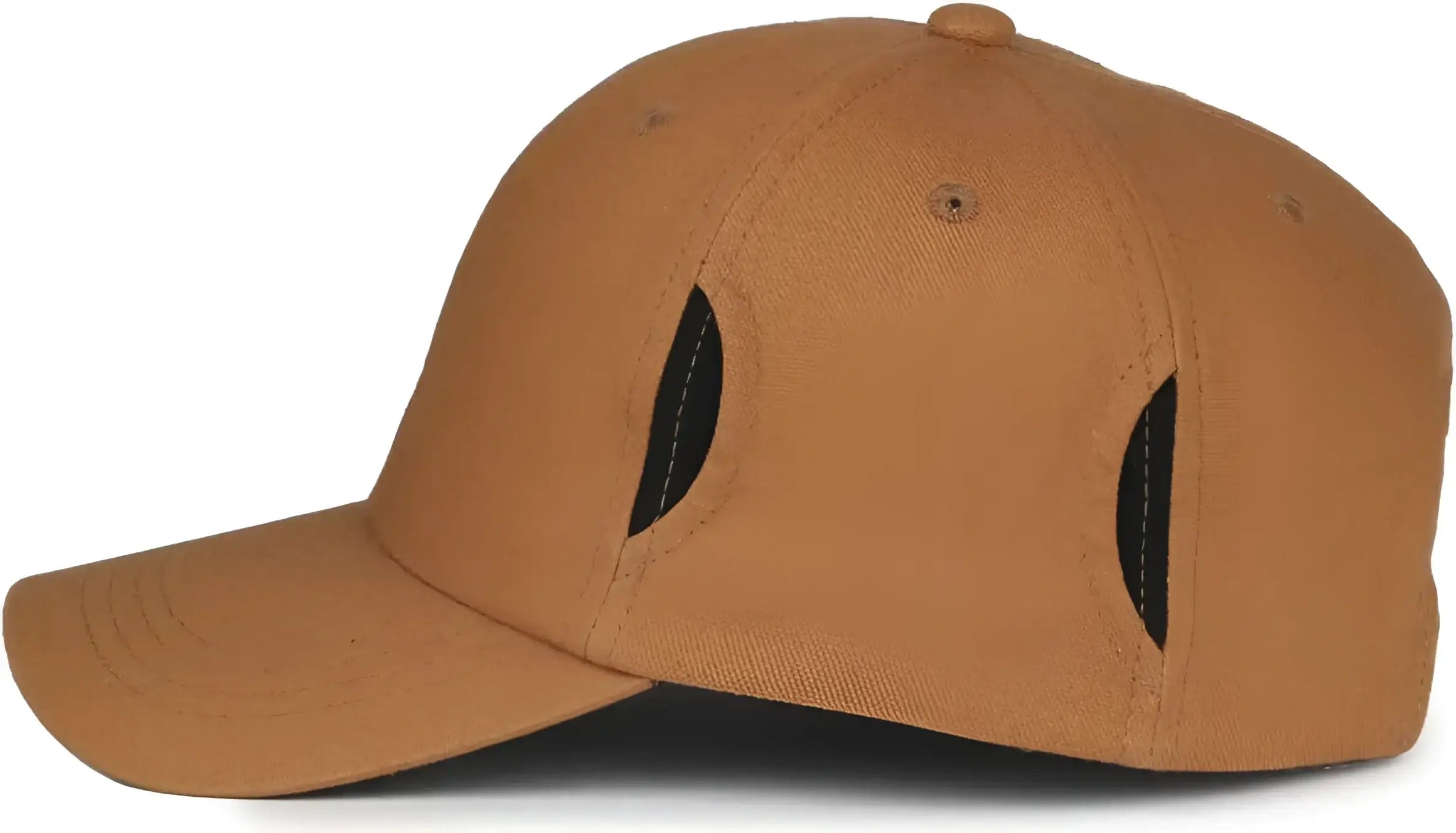 OC Sports CARG100 Cap with Temple Side Pockets - Brown - Brown / OSFM