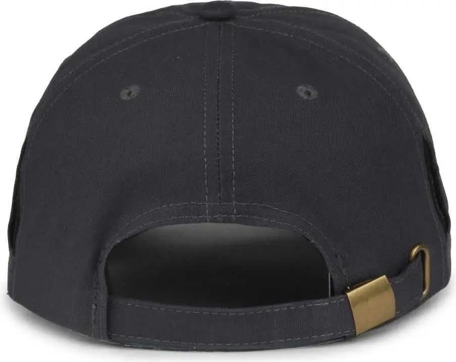 OC Sports CARG100 Cap with Temple Side Pockets - Graphite - Dark Gray / OSFM