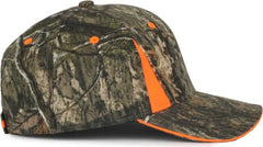 OC Sports CBI-305 Adjustable Cap that is Easily Visible - Mossy Oak Country DNA Blaze - Mossy Oak Blaze / OSFM
