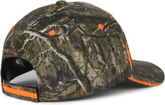 OC Sports CBI-305 Adjustable Cap that is Easily Visible - Mossy Oak Country DNA Blaze - Mossy Oak Blaze / OSFM