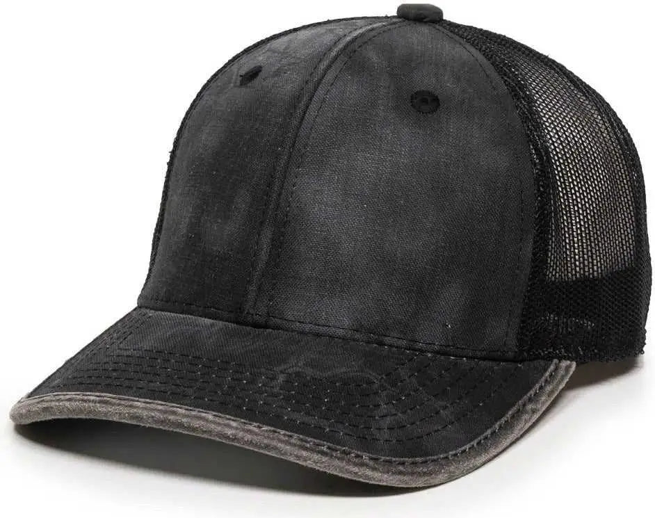 OC Sports CBW-100M Adjustable Mesh Back Cap - Kryptek Typhontm Black - Kryptek Black / OSFM