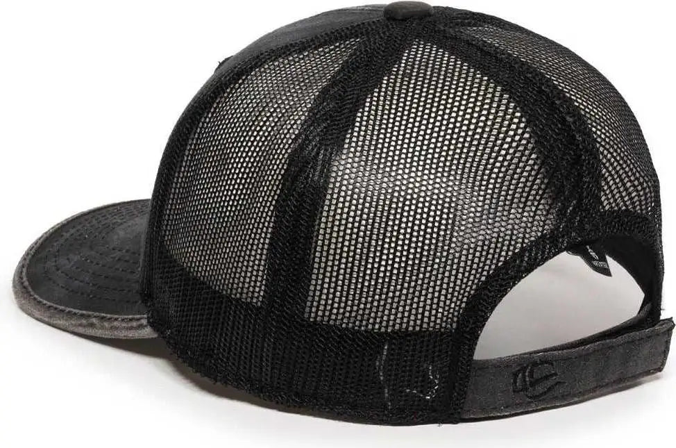OC Sports CBW-100M Adjustable Mesh Back Cap - Kryptek Typhontm Black - Kryptek Black / OSFM