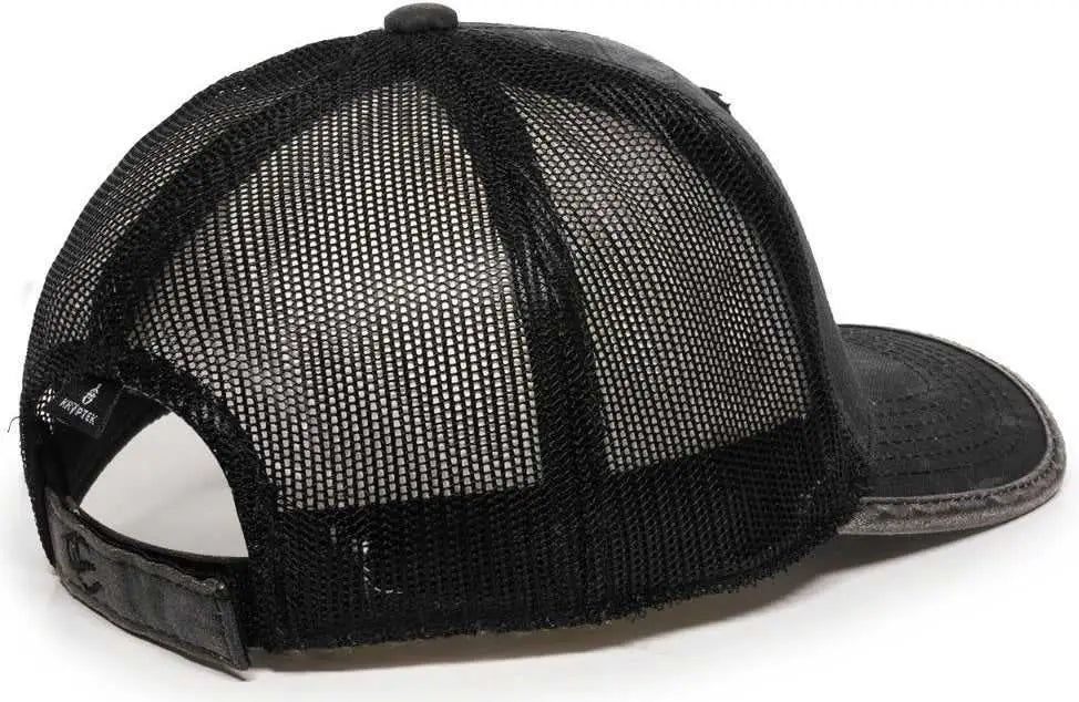 OC Sports CBW-100M Adjustable Mesh Back Cap - Kryptek Typhontm Black - Kryptek Black / OSFM