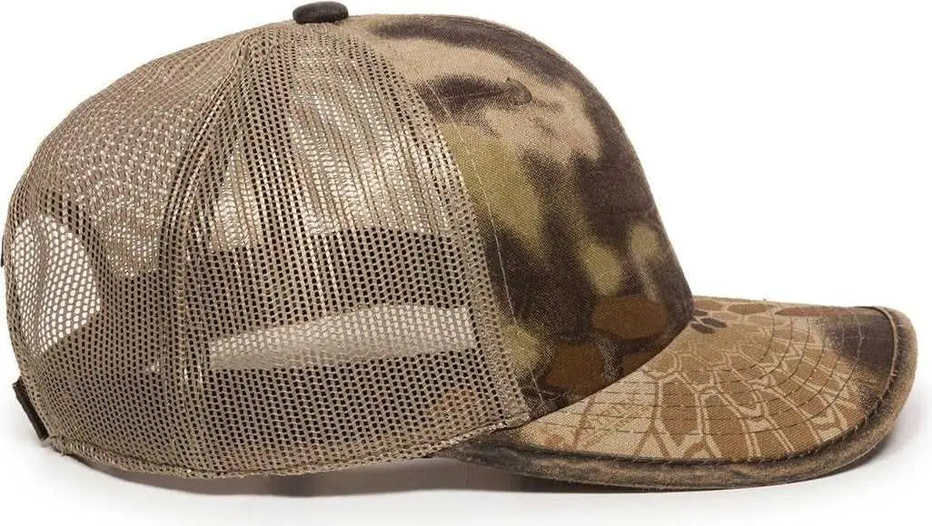 OC Sports CBW-100M Adjustable Mesh Back Cap - Kryptekhighlander Khaki - Kryptek Khaki / OSFM