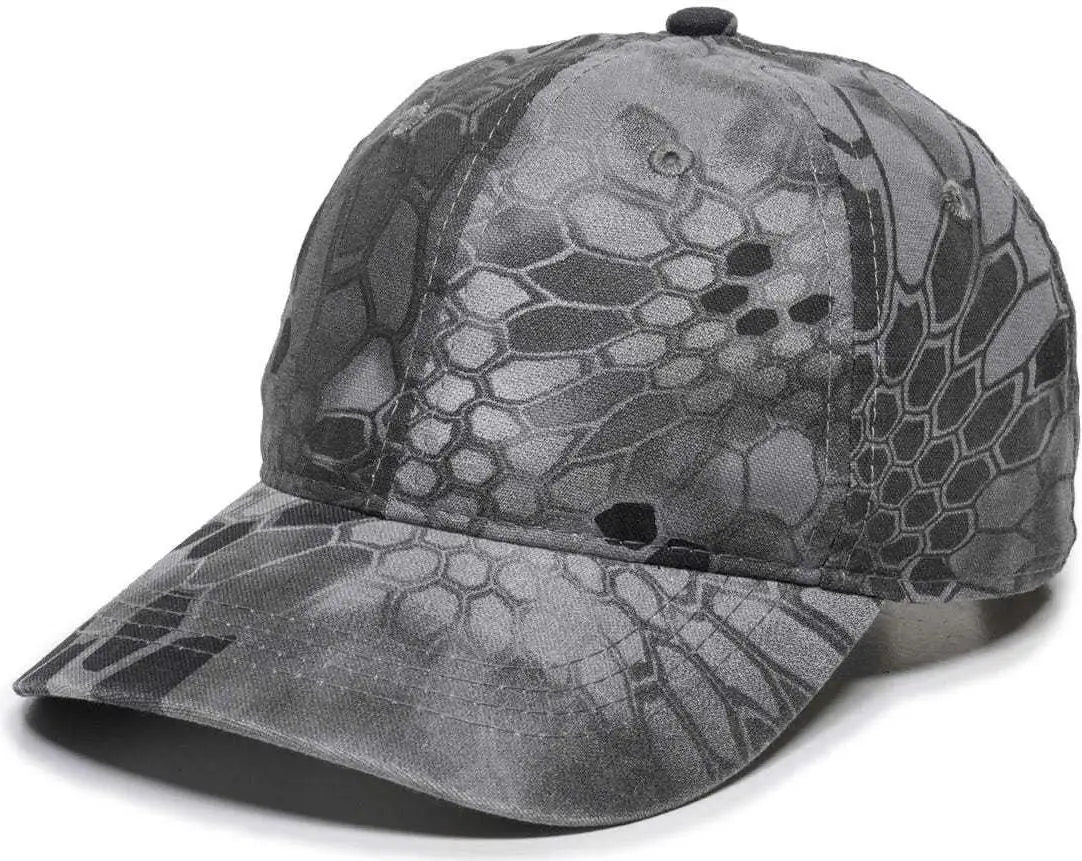 OC Sports CGW-115 Garment Washed Camo Cap - Kryptek Raid - Kryptek / 6 7/8’’ - 7 1/2’’