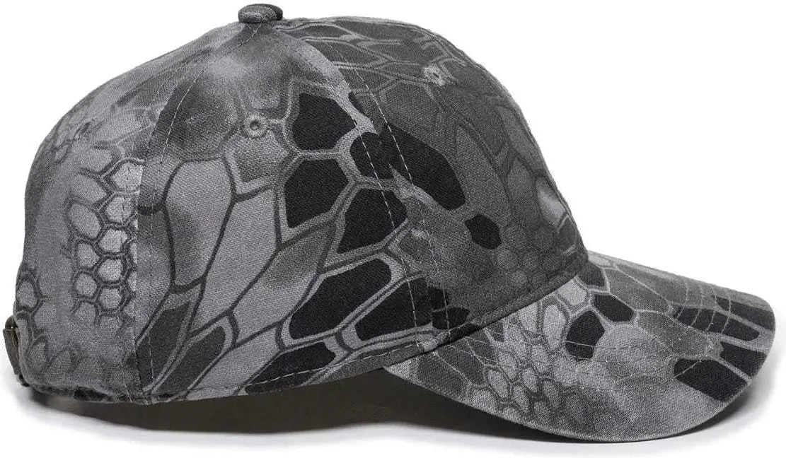 OC Sports CGW-115 Garment Washed Camo Cap - Kryptek Raid - Kryptek / 6 7/8’’ - 7 1/2’’
