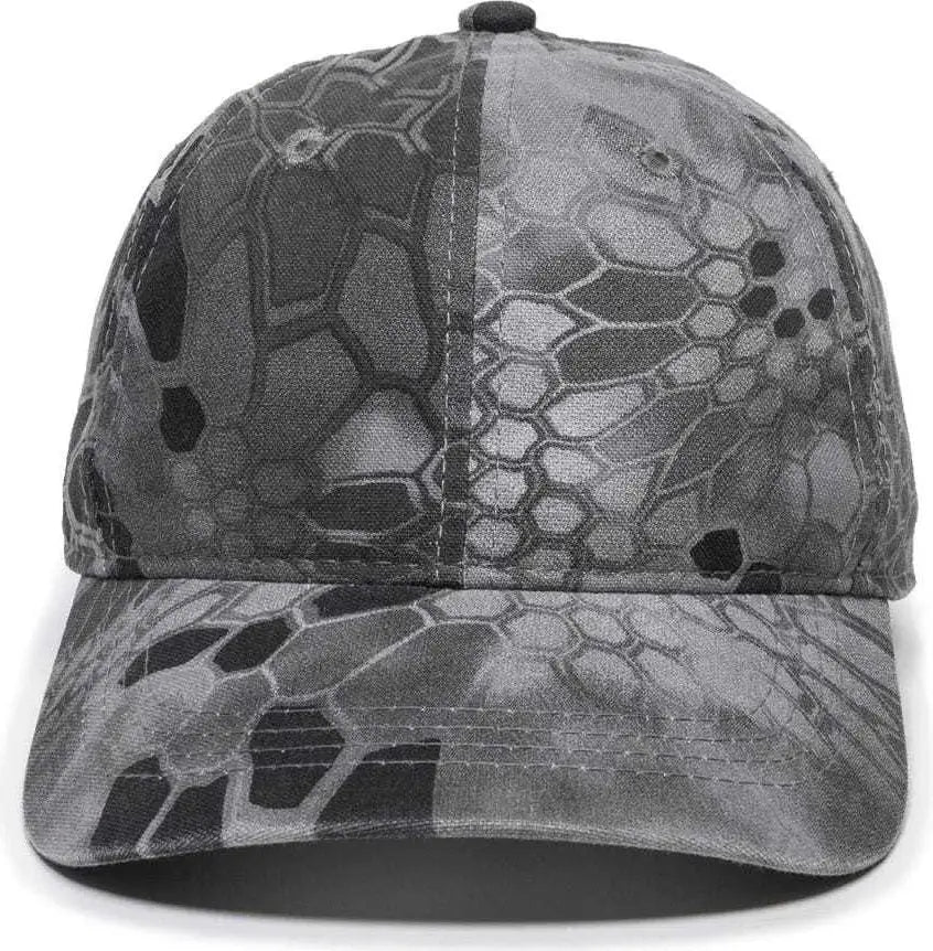 OC Sports CGW-115 Garment Washed Camo Cap - Kryptek Raid - Kryptek / 6 7/8’’ - 7 1/2’’