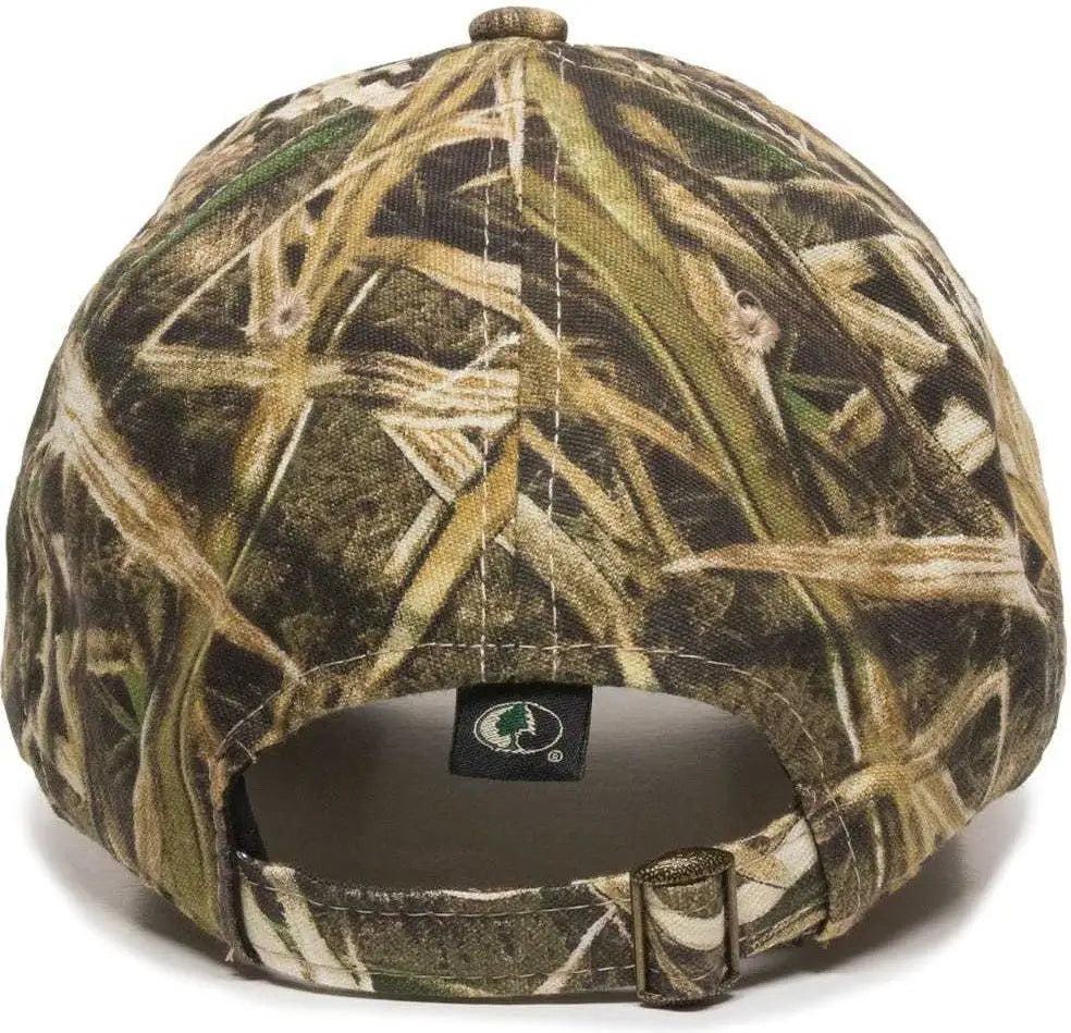OC Sports CGW-115 Garment Washed Camo - Mossy Oak Shadow Grass Blades - Mossy Oak Shadow Grass Blades / 6 7/8’’ - 7