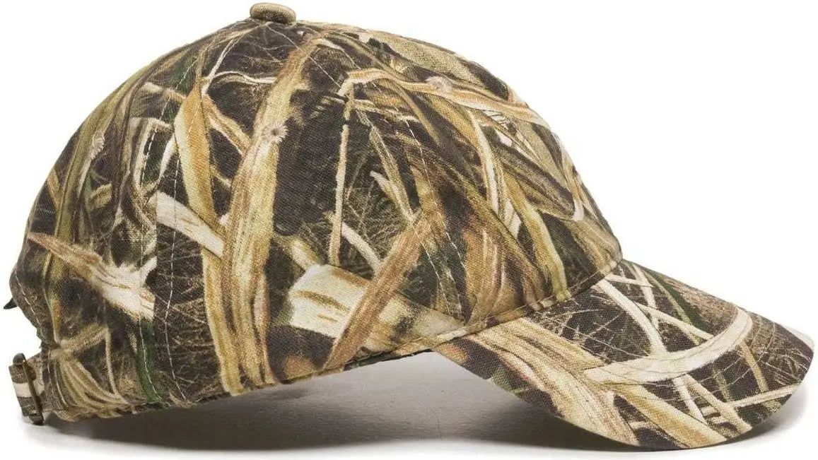 OC Sports CGW-115 Garment Washed Camo - Mossy Oak Shadow Grass Blades - Mossy Oak Shadow Grass Blades / 6 7/8’’ - 7