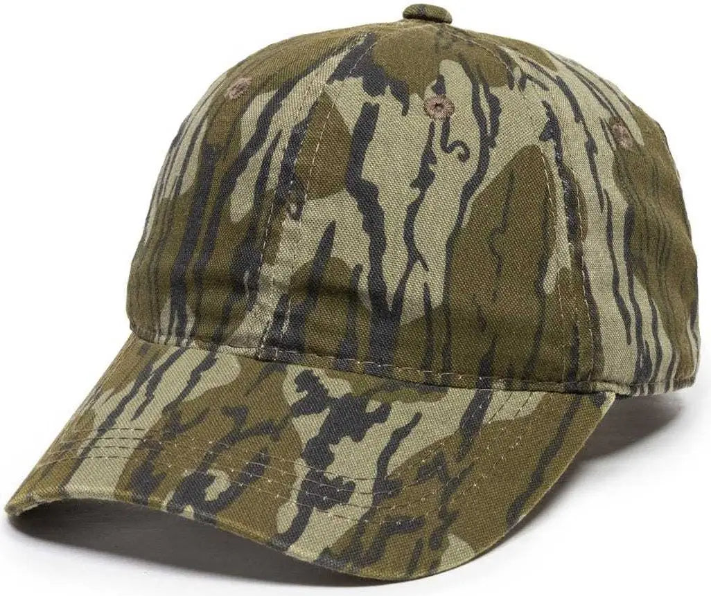 OC Sports CGW-115 Garment Washed Camo - Original Mossy Oak Bottomland - Original Mossy Oak Bottomland / 6 7/8’’ - 7