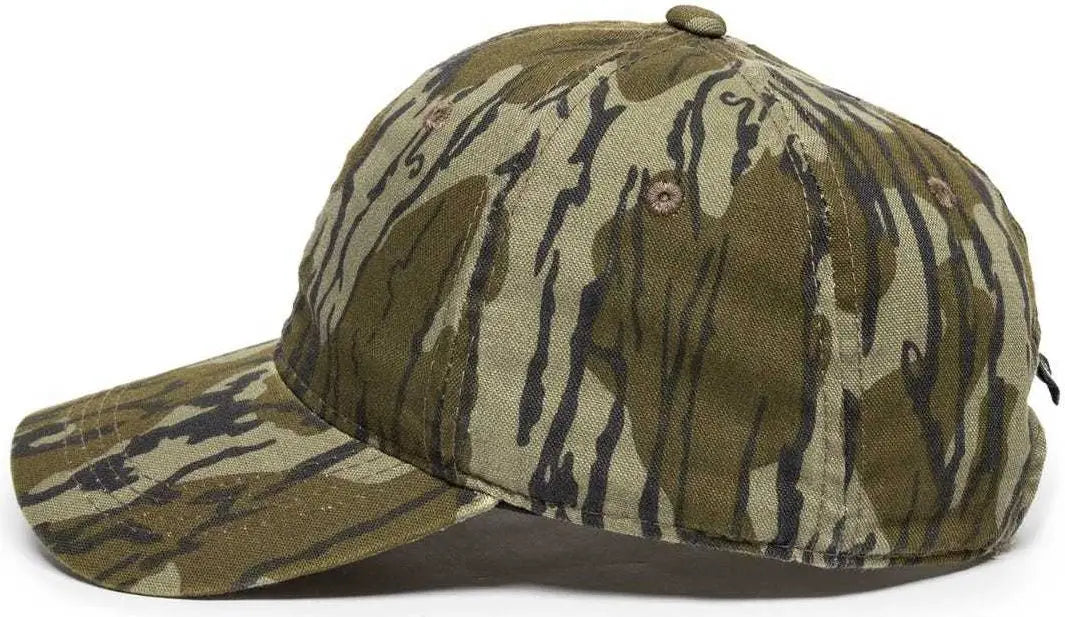 OC Sports CGW-115 Garment Washed Camo - Original Mossy Oak Bottomland - Original Mossy Oak Bottomland / 6 7/8’’ - 7