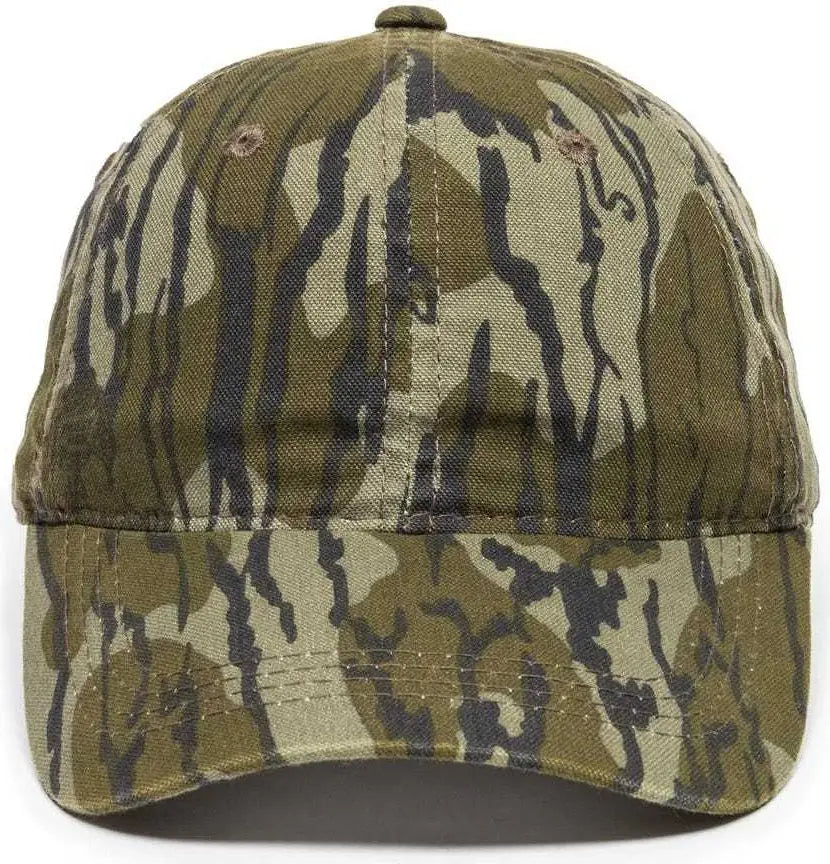 OC Sports CGW-115 Garment Washed Camo - Original Mossy Oak Bottomland - Original Mossy Oak Bottomland / 6 7/8’’ - 7