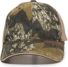 OC Sports CGWM-301 Adjustable Mesh Back Cap - Mossy Oak Break-Up Tan - Mossy Oak Break-Up Tan / 6 7/8’’ - 7 1/2’’