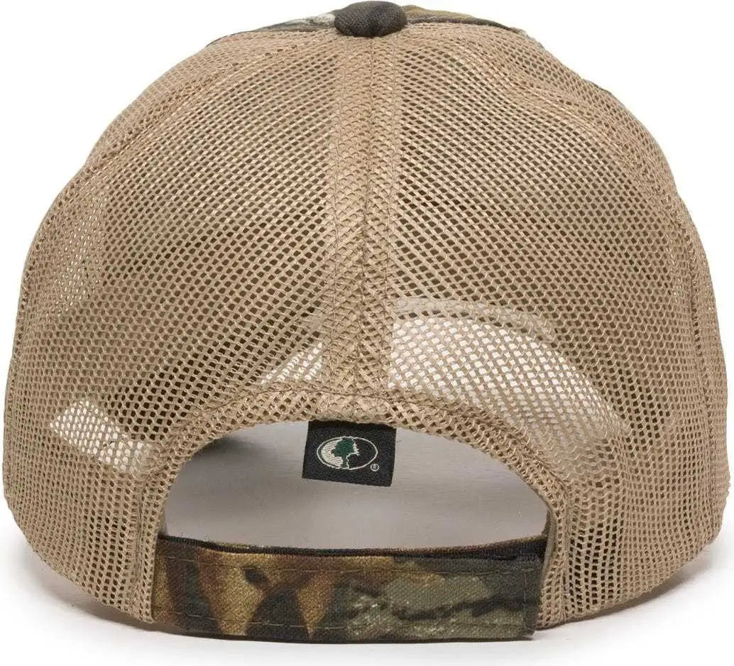 OC Sports CGWM-301 Adjustable Mesh Back Cap - Mossy Oak Break-Up Tan - Mossy Oak Break-Up Tan / 6 7/8’’ - 7 1/2’’