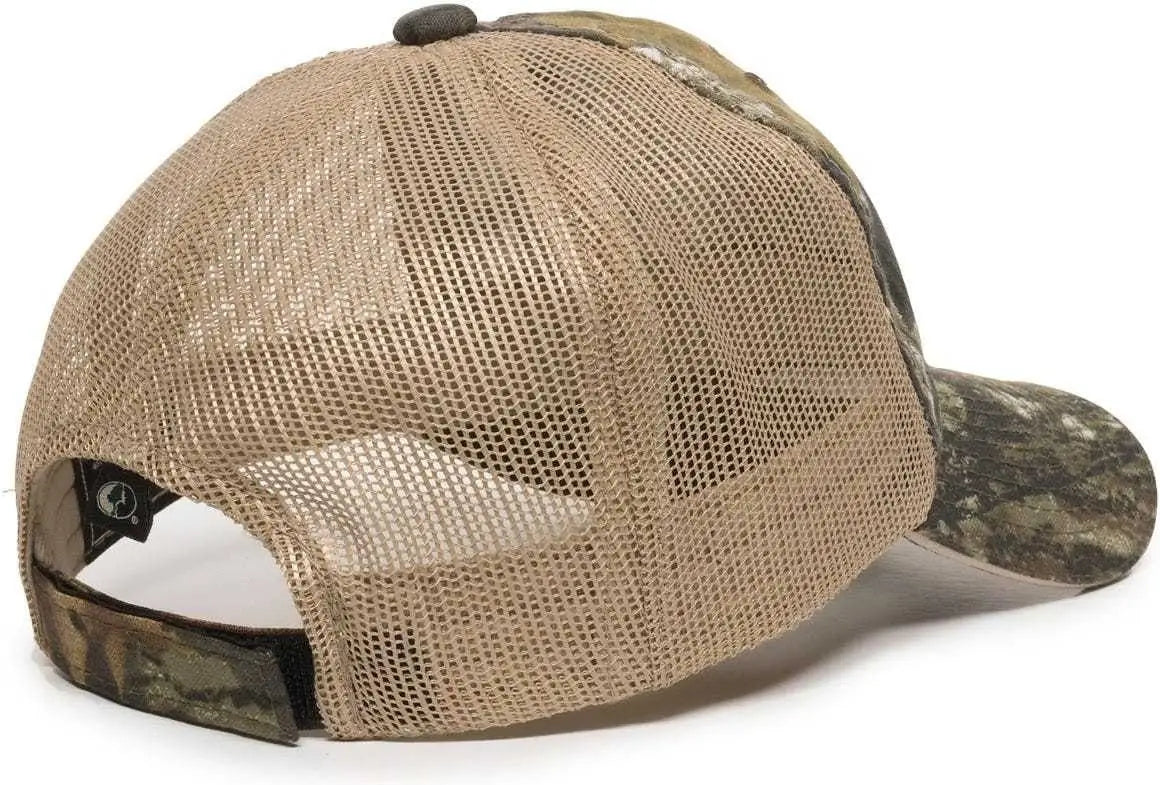 OC Sports CGWM-301 Adjustable Mesh Back Cap - Mossy Oak Break-Up Tan - Mossy Oak Break-Up Tan / 6 7/8’’ - 7 1/2’’