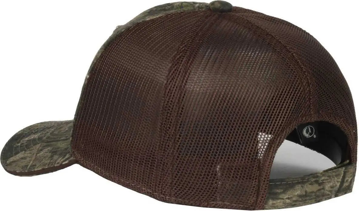 OC Sports CGWM-301 Adjustable Mesh Back Cap - Mossy Oak Country DNA Brown - Mossy Oak Brown / OSFM