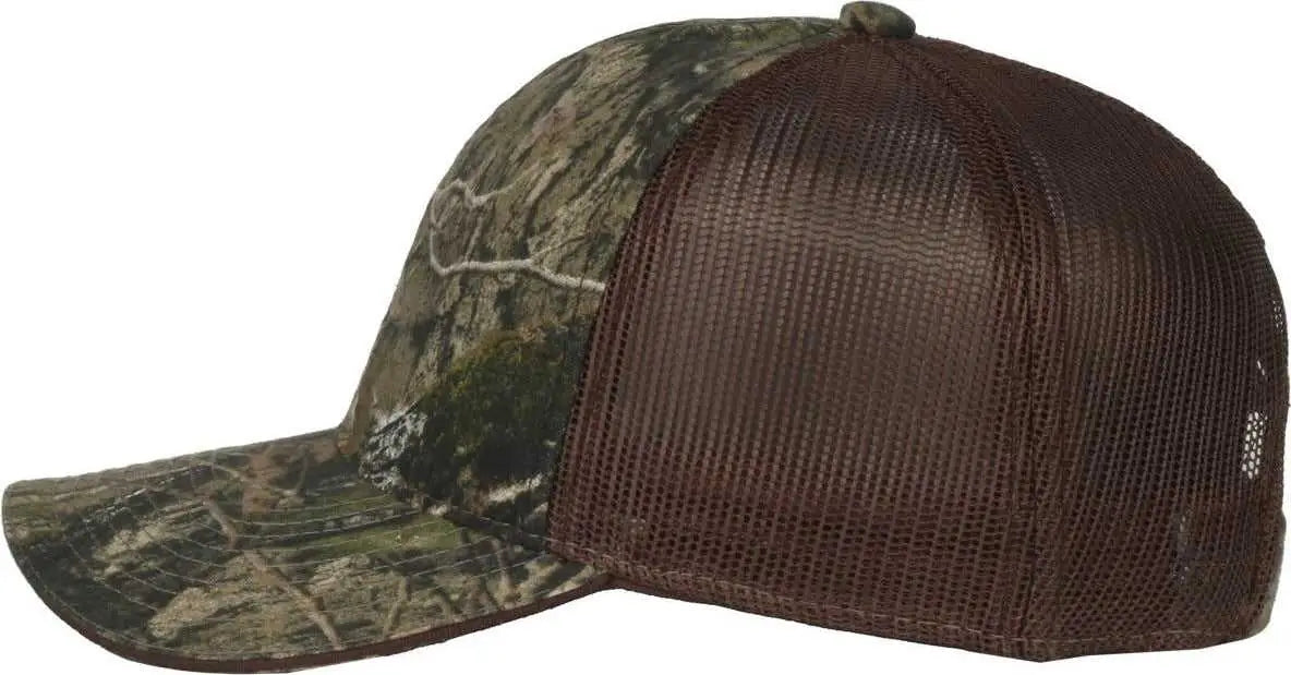 OC Sports CGWM-301 Adjustable Mesh Back Cap - Mossy Oak Country DNA Brown - Mossy Oak Brown / OSFM