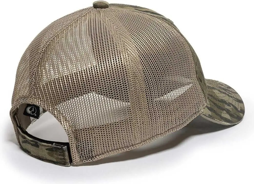 OC Sports CGWM-301 Adjustable Mesh Back Cap - Mossy Oak Original Bottomland Khaki - Mossy Oak Khaki / OSFM