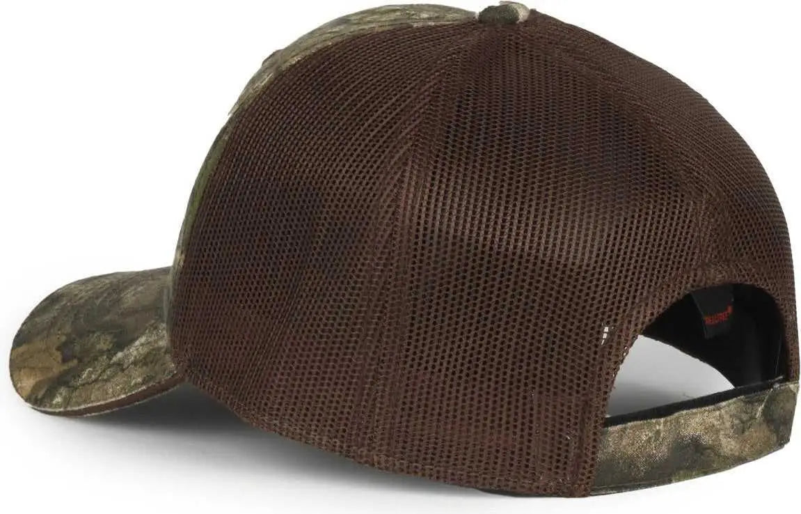 OC Sports CGWM-301 Adjustable Mesh Back Cap - Realtree APX Brown - Realtree Brown / OSFM